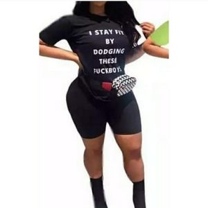 New! I Stay Fit By Dodging F Boys Biker Shorts Set